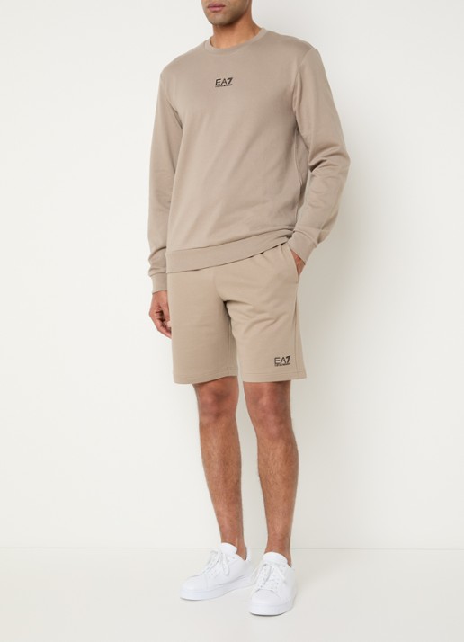 Armani Sweater met logo - voorkant 4 donkerbeige