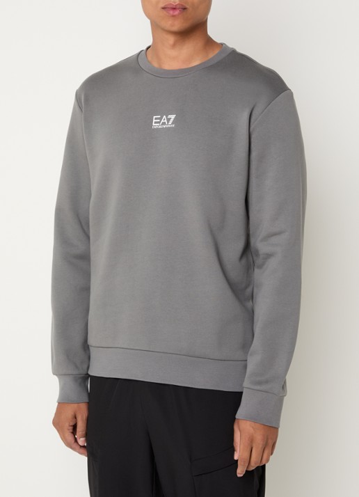 Armani Sweater met logo - detail 3 grijs