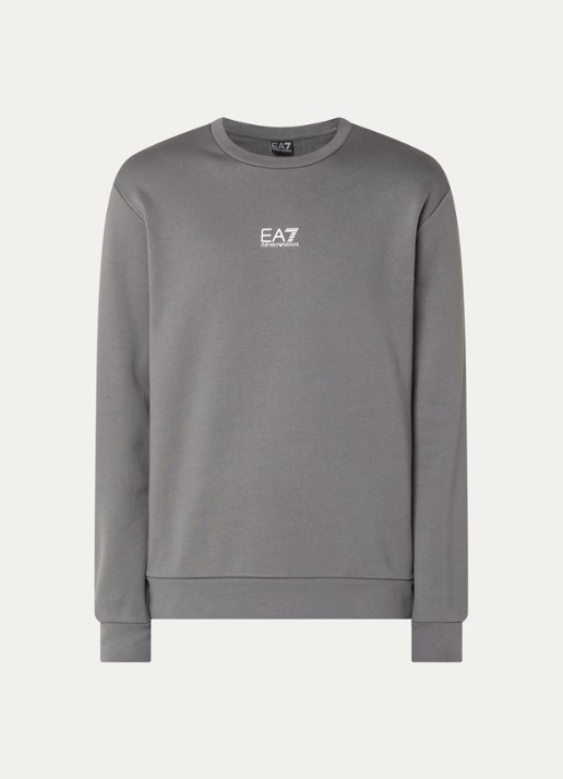 Armani Sweater met logo - voorkant grijs
