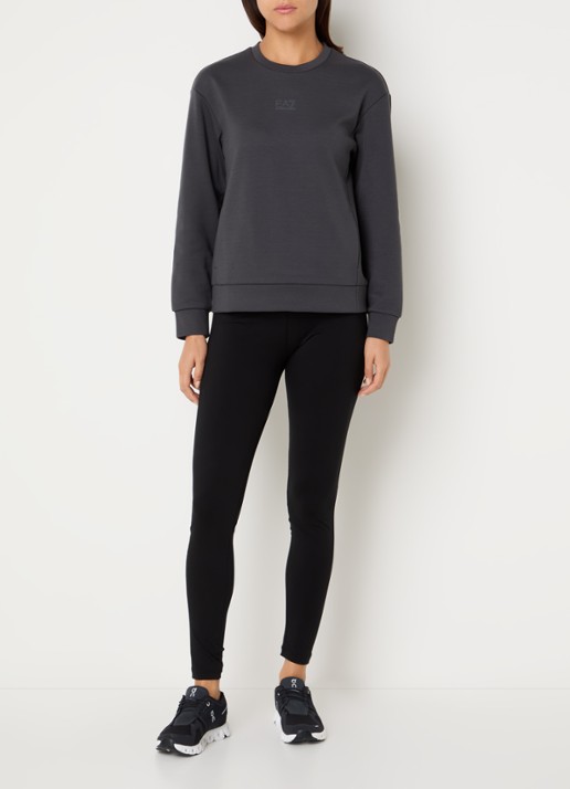 Armani Sweater met logo - voorkant 4 antraciet