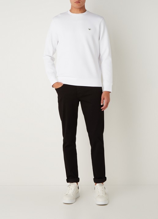 Armani Sweater met logo - voorkant 2 wit