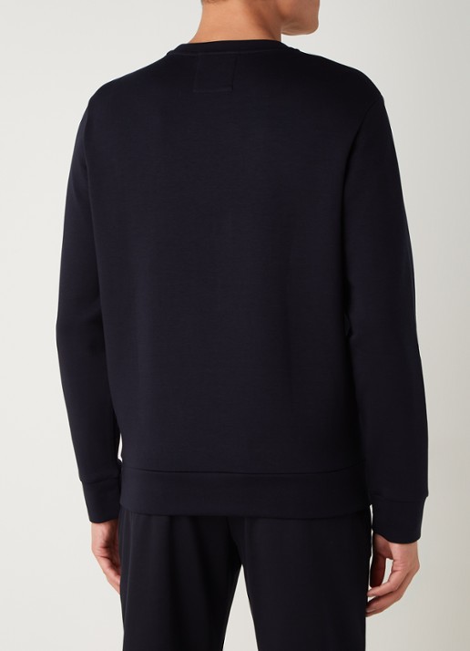 Armani Sweater met logo - achterkant donkerblauw