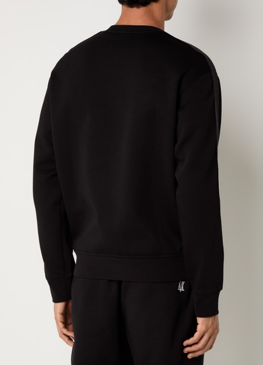 Armani Sweater met logoband - achterkant zwart