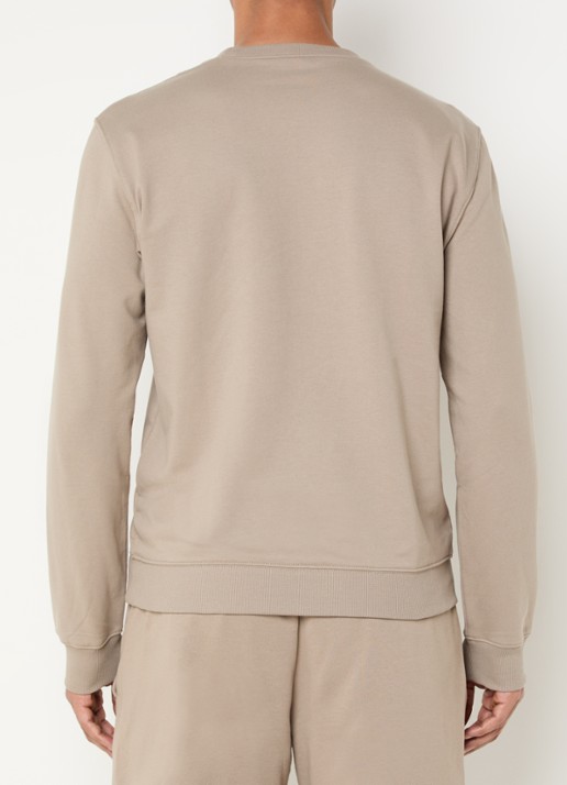 Armani Sweater met logoprint - achterkant 4 donkerbeige