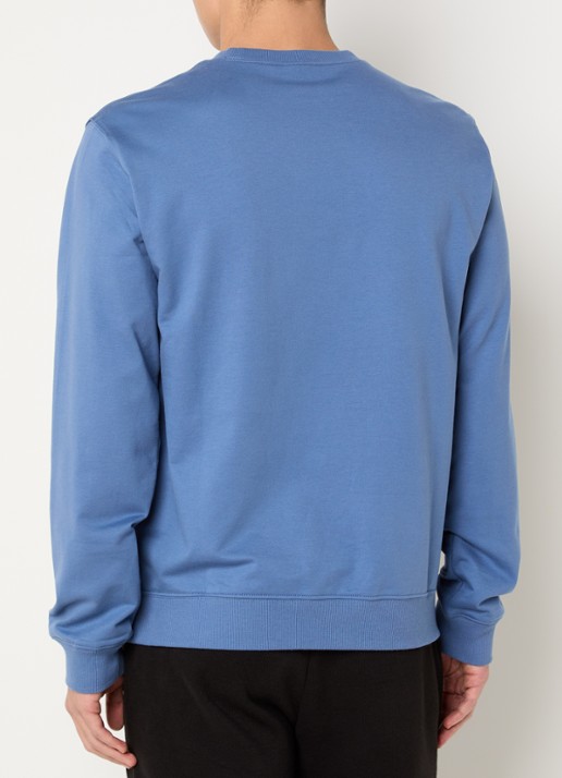 Armani Sweater met logoprint - achterkant 4 staalblauw