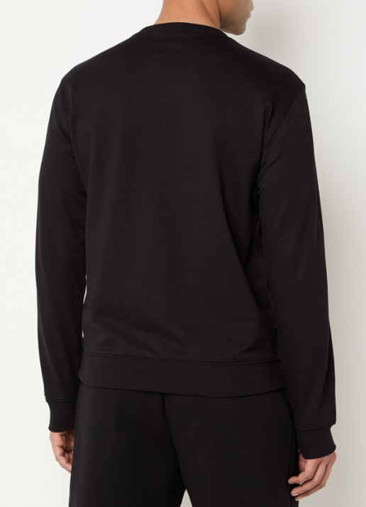 Armani Sweater met logoprint - achterkant 4 zwart