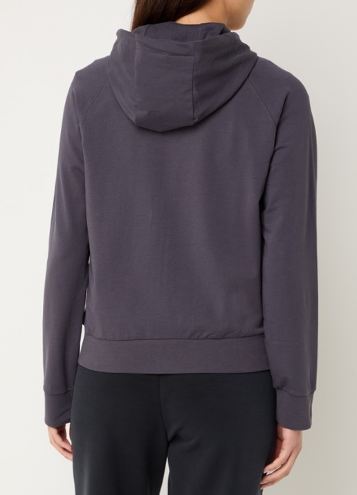 Armani Sweatvest met capuchon en logo - achterkant 5 antraciet