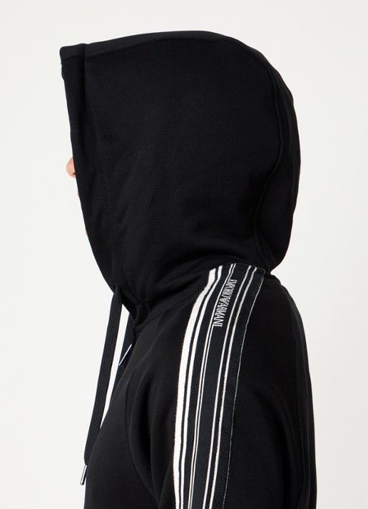 Armani Sweatvest met capuchon - detail 2 zwart