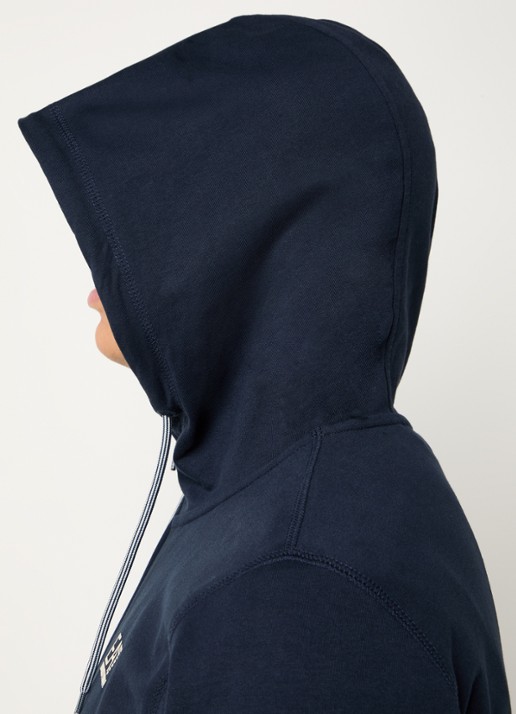 Armani Sweatvest met logo en capuchon - detail 4 donkerblauw