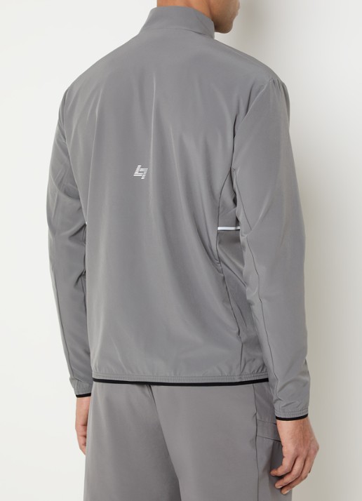 Armani Sweatvest met logo en steekzakken - achterkant 4 grijs