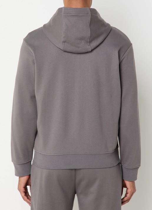 Armani Sweatvest met logo - achterkant donkergrijs