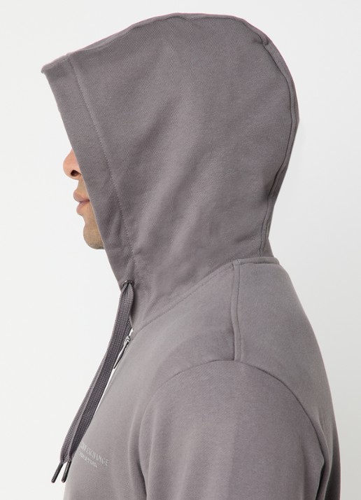 Armani Sweatvest met logo - detail 5 donkergrijs