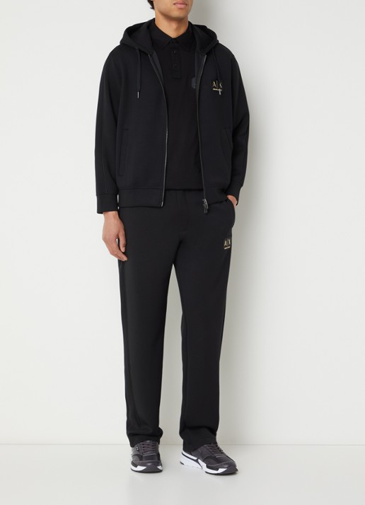 Armani Sweatvest met logo - voorkant 2 zwart