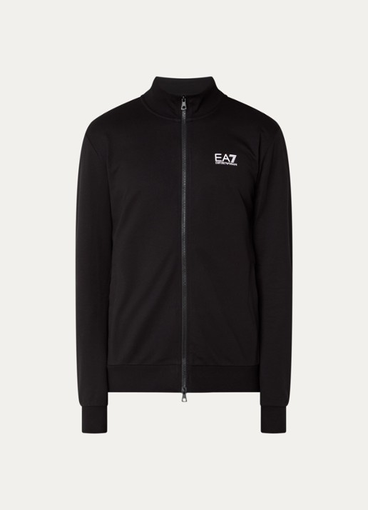 Armani Sweatvest met logo - voorkant 3 zwart