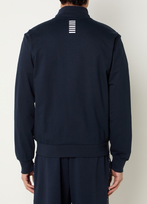 Armani Sweatvest met logo - achterkant 2 donkerblauw