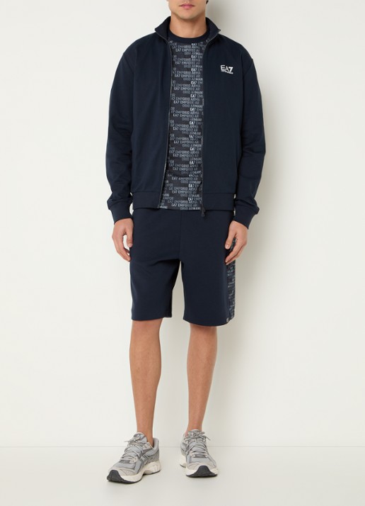 Armani Sweatvest met logo - voorkant 4 donkerblauw