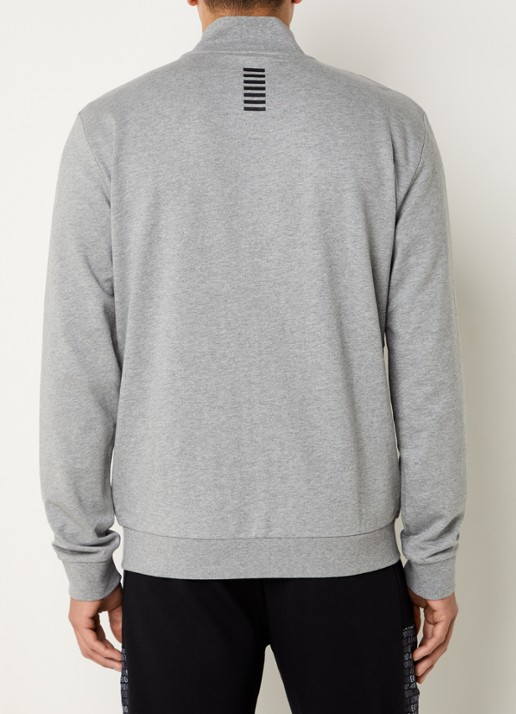 Armani Sweatvest met logo - achterkant 3 grijsmele