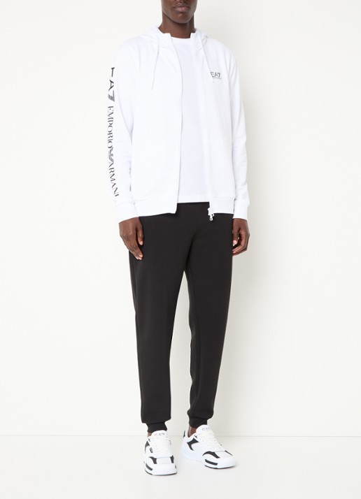Armani Sweatvest met logo - voorkant 2 wit