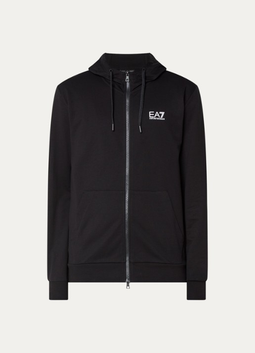 Armani Sweatvest met logo - voorkant zwart
