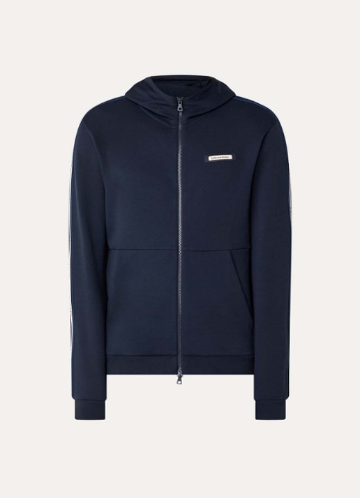 Armani Sweatvest met logo - voorkant armani blue / blauw