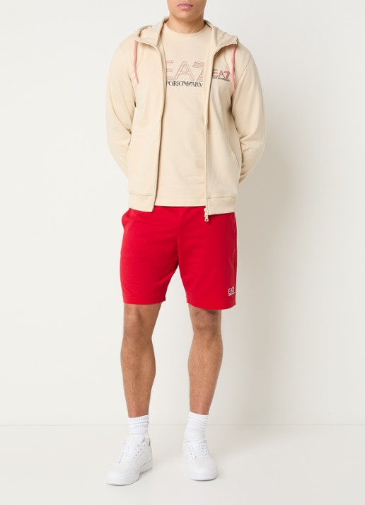 Armani Sweatvest met logoprint - voorkant 5 beige
