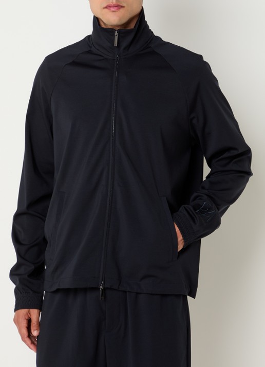 Armani Sweatvest met trekkoord en steekzakken