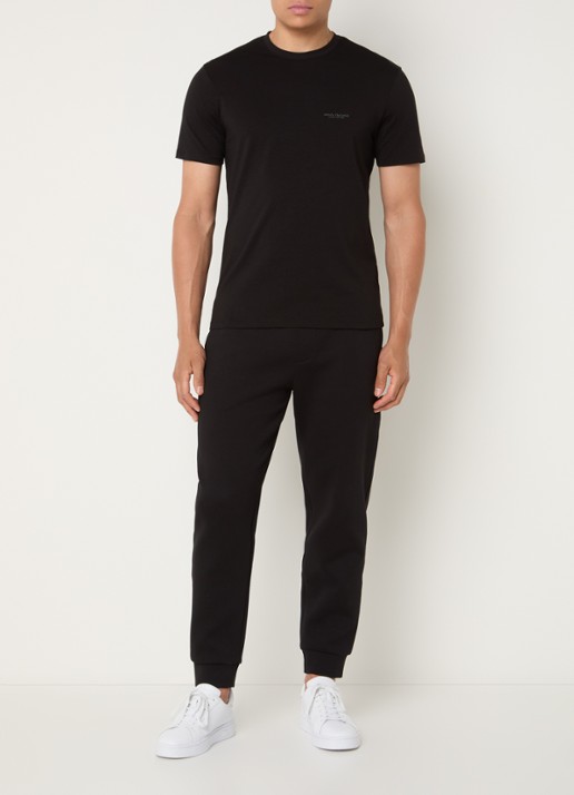 Armani T-shirt met 3D logo - voorkant 2 black-uc001