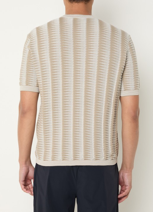 Armani T-shirt met grafische print - achterkant 3 antraciet