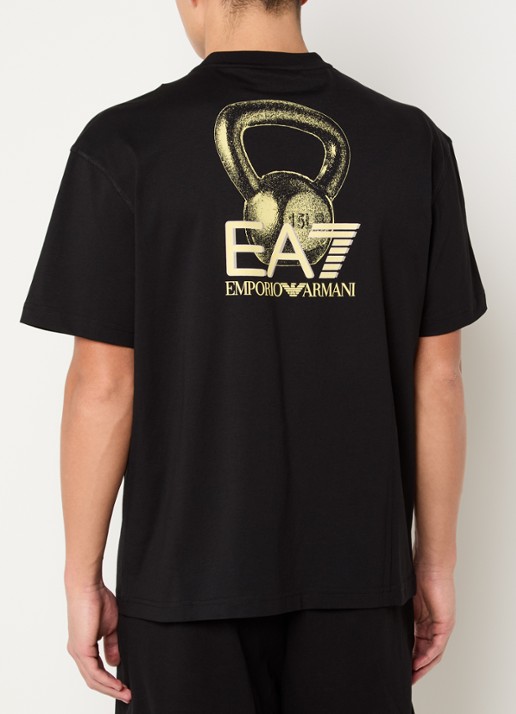 Armani T-shirt met logo- en backprint