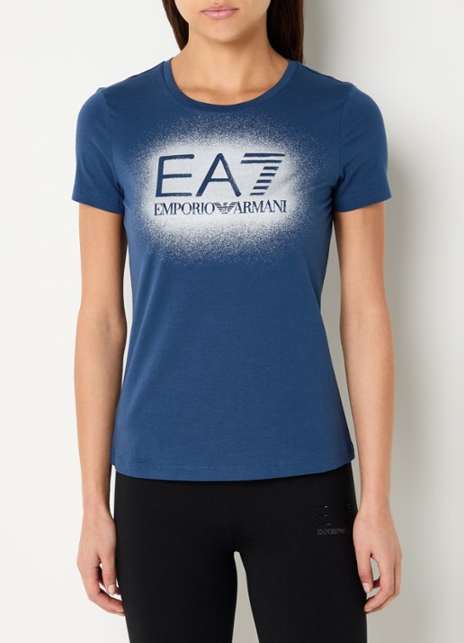 Armani T-shirt met logo en lurex