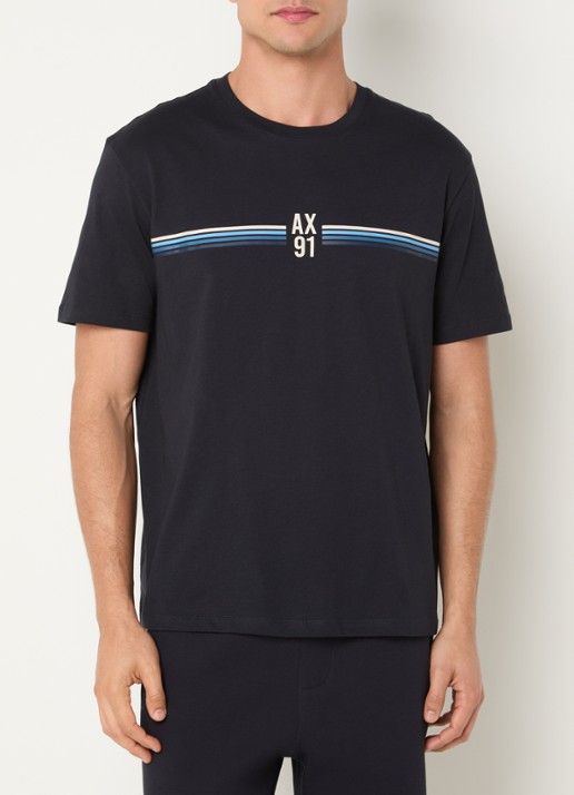 Armani T-shirt met logo en print