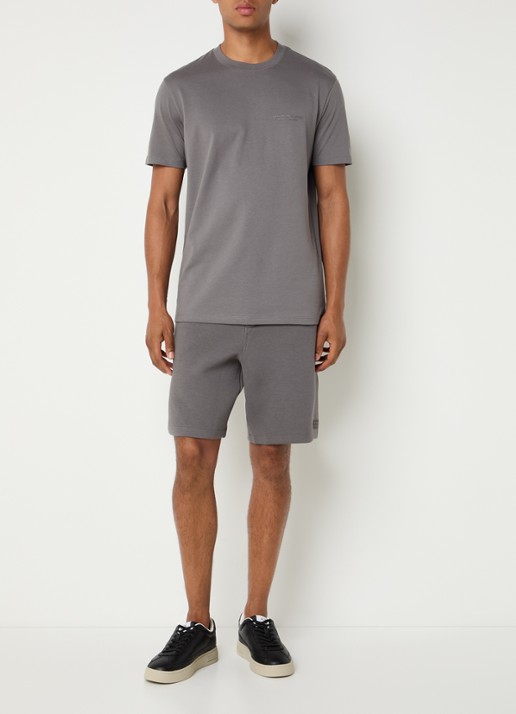 Armani T-shirt met logo - voorkant 2 antraciet