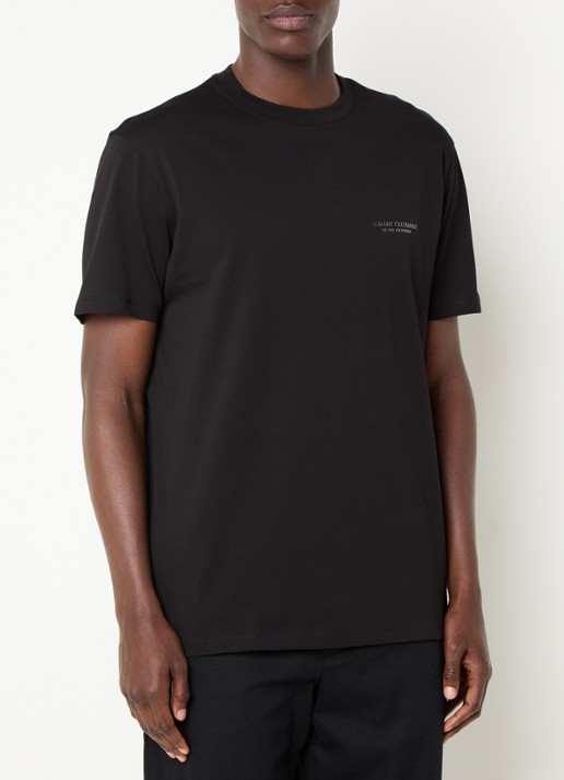 Armani T-shirt met logo - detail 4 zwart