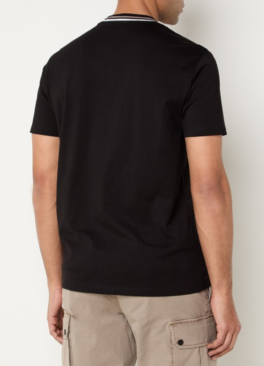 Armani T-shirt met logo - achterkant zwart