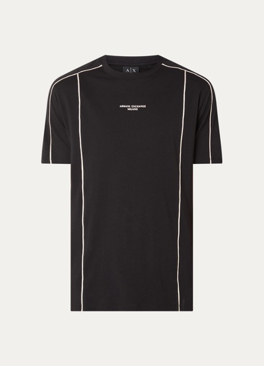 Armani T-shirt met logo - voorkant zwart