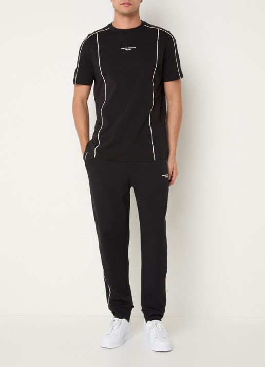Armani T-shirt met logo - voorkant 2 zwart