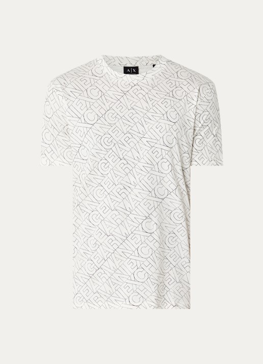 Armani T-shirt met logo - voorkant 3 wit