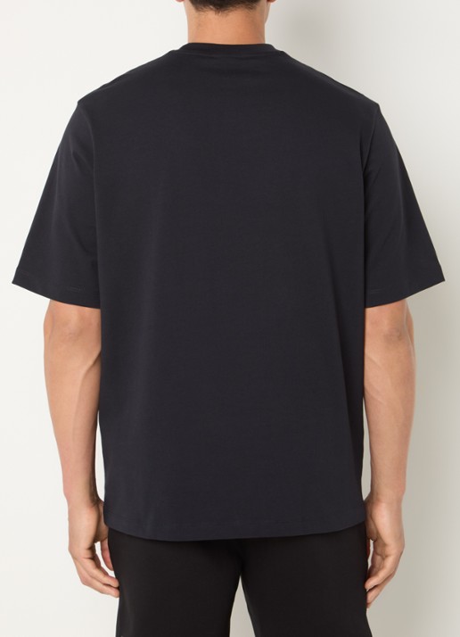 Armani T-shirt met logo - achterkant donkerblauw