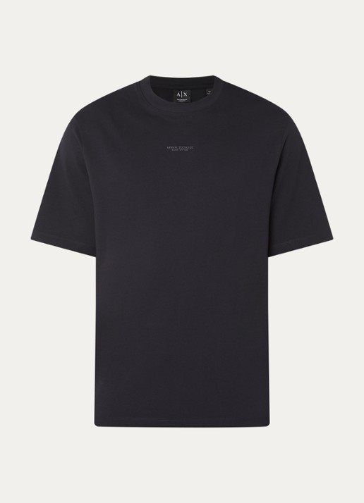 Armani T-shirt met logo - voorkant 2 donkerblauw