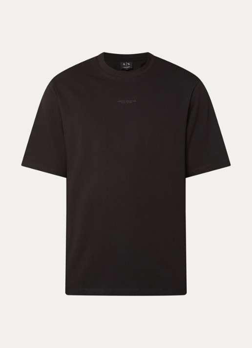 Armani T-shirt met logo - voorkant 2 black-uc001