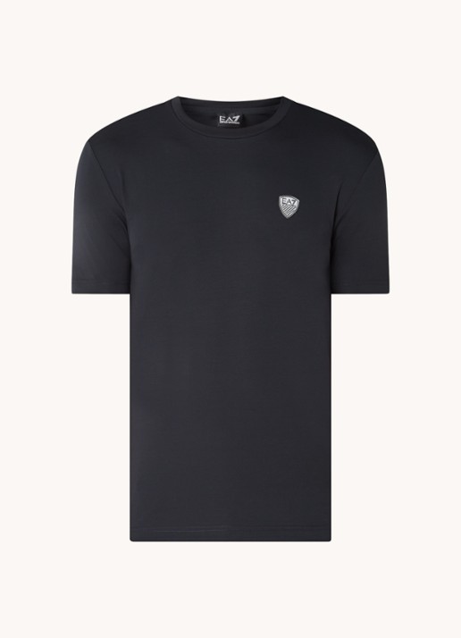 Armani T-shirt met logo  - voorkant donkerblauw