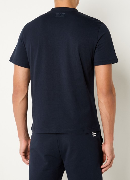 Armani T-shirt met logo - achterkant donkerblauw