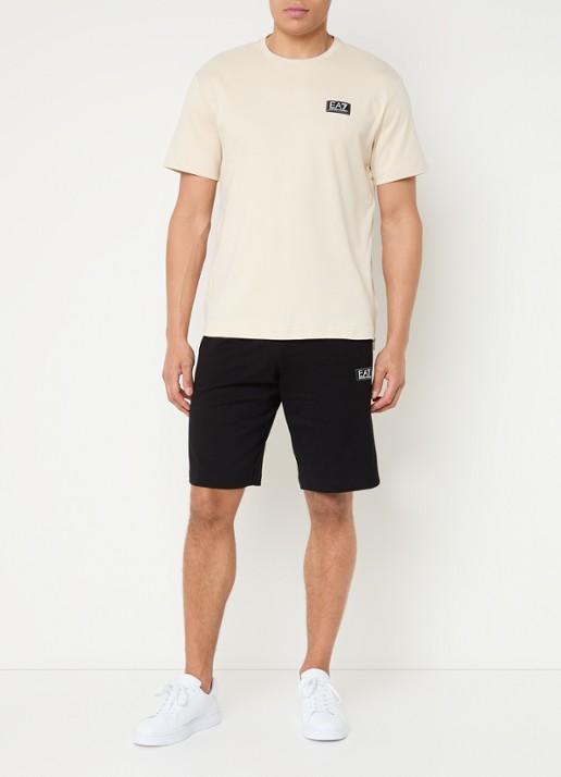 Armani T-shirt met logo - voorkant 2 beige