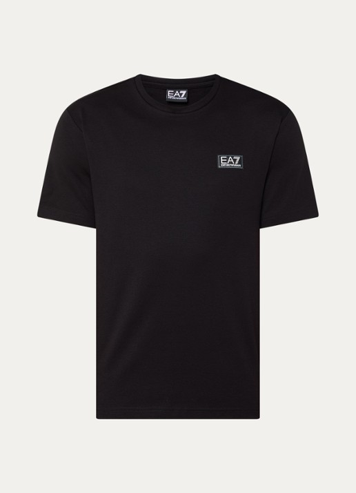 Armani T-shirt met logo - voorkant 2 zwart