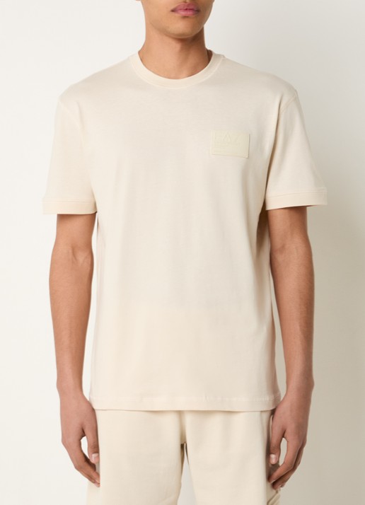 Armani T-shirt met logo - detail 2 beige
