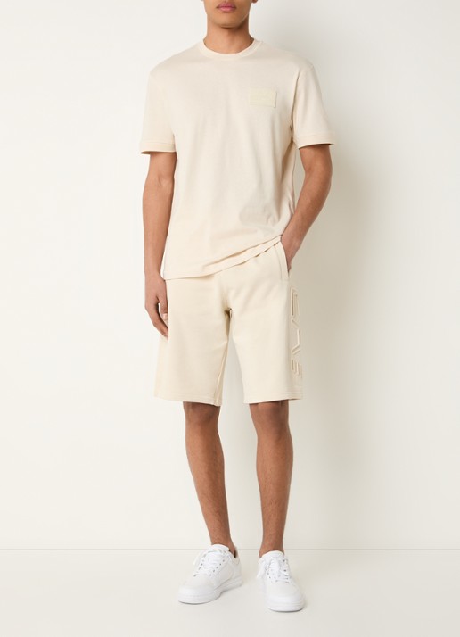 Armani T-shirt met logo - voorkant 4 beige
