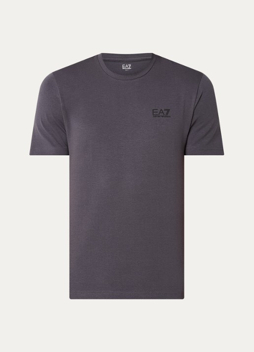 Armani T-shirt met logo - voorkant antraciet