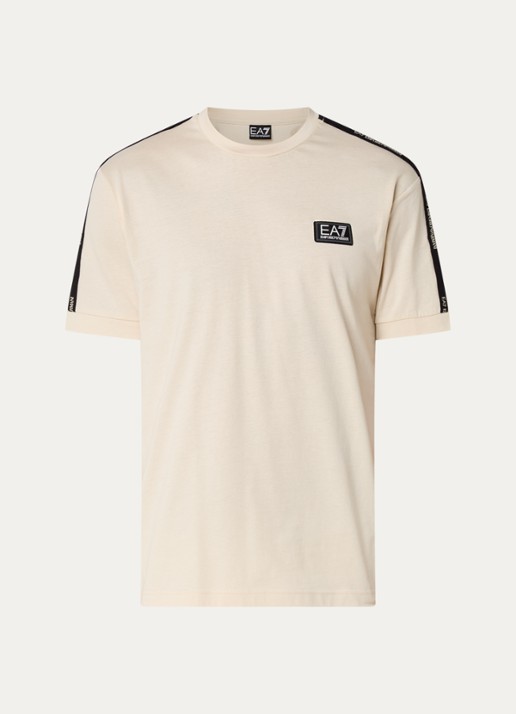 Armani T-shirt met logo - voorkant creme