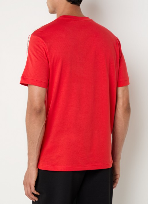 Armani T-shirt met logo - achterkant rood