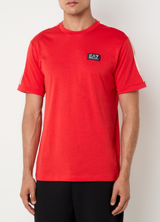 Armani T-shirt met logo - detail 2 rood